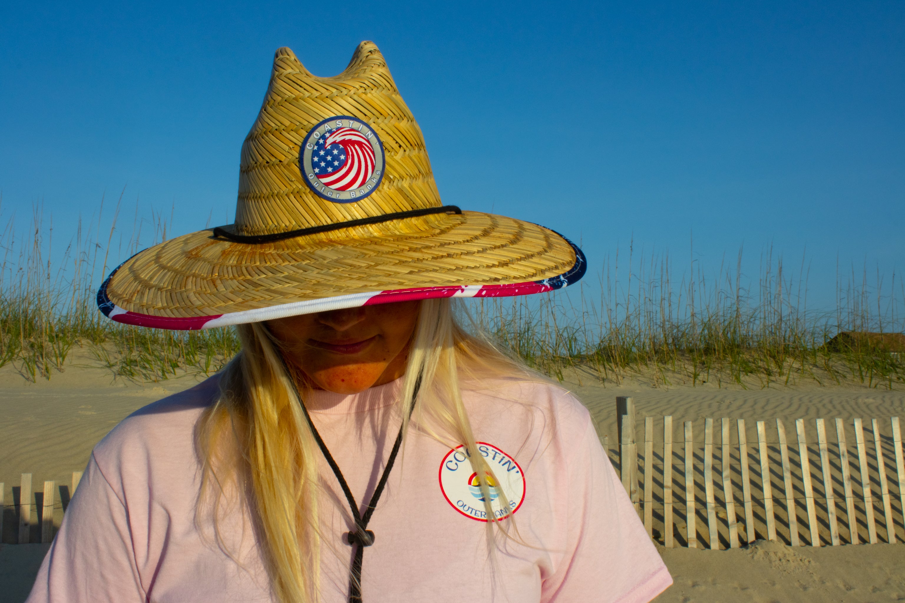 American Wave Logo Lifeguard Straw Hat