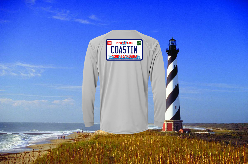 North Carolina License Plate SPF Long Sleeve Shirt