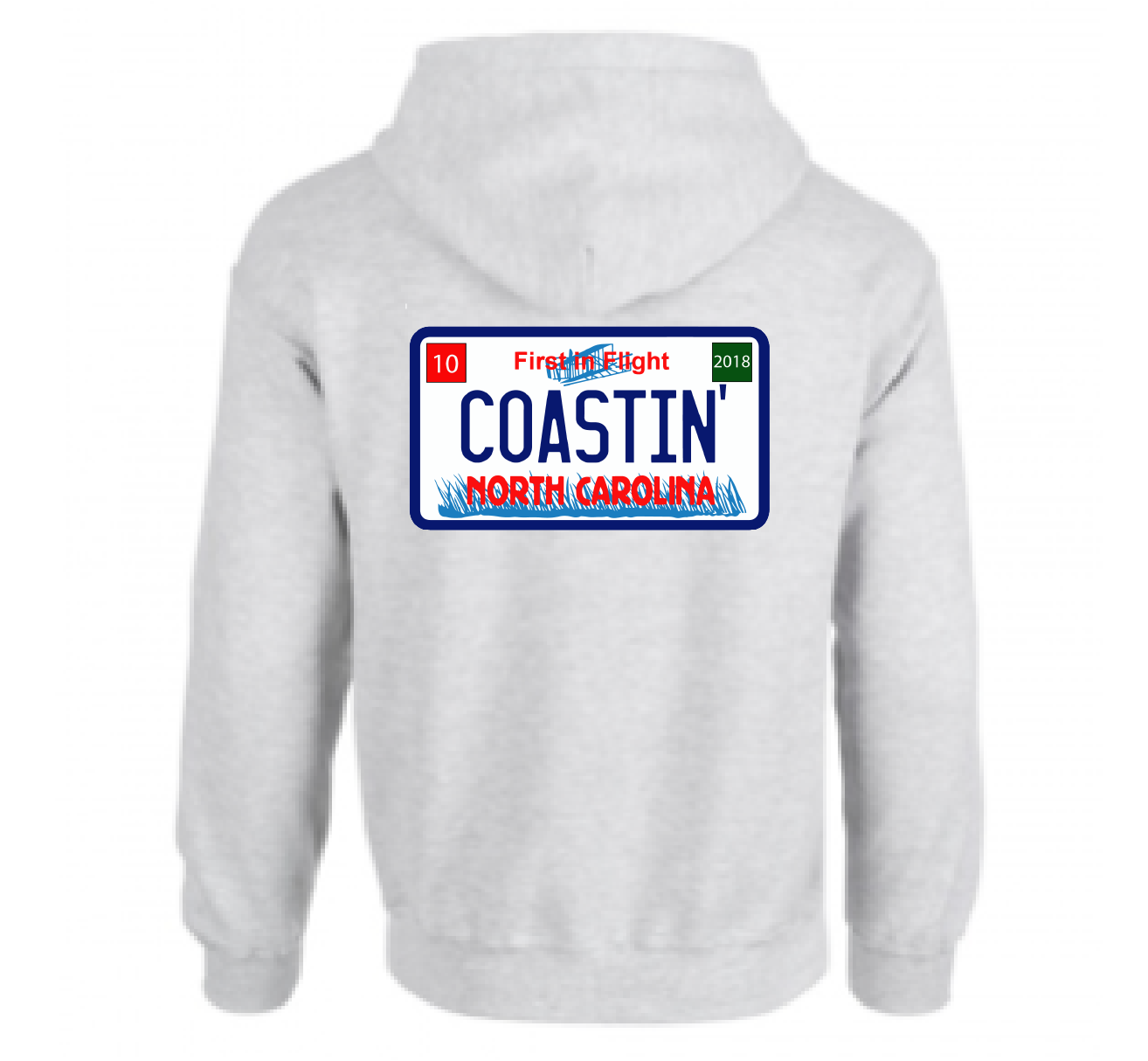 North Carolina License Plate Hoodie